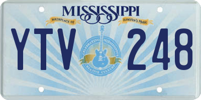 MS license plate YTV248