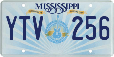 MS license plate YTV256
