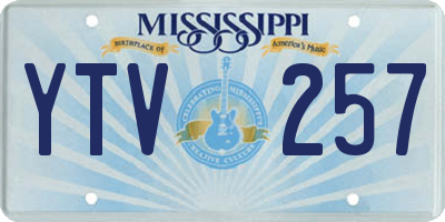MS license plate YTV257