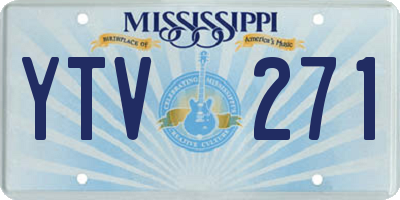 MS license plate YTV271