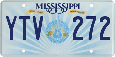 MS license plate YTV272
