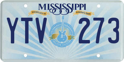 MS license plate YTV273