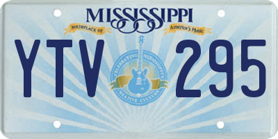 MS license plate YTV295