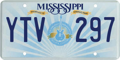 MS license plate YTV297