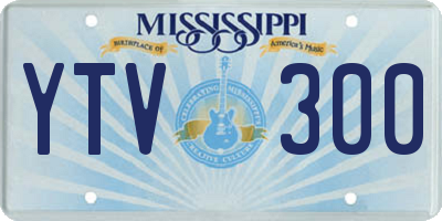 MS license plate YTV300
