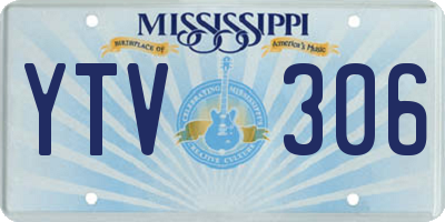 MS license plate YTV306