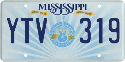 MS license plate YTV319