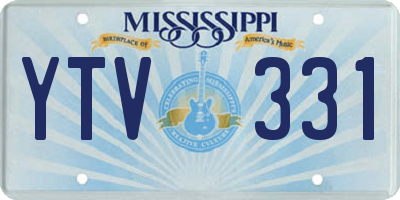 MS license plate YTV331