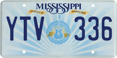 MS license plate YTV336