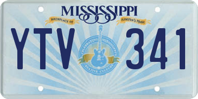 MS license plate YTV341