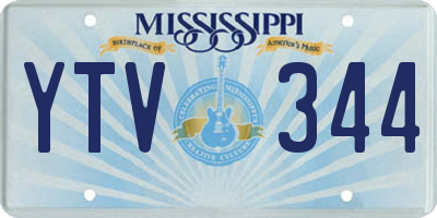 MS license plate YTV344