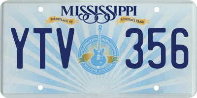 MS license plate YTV356