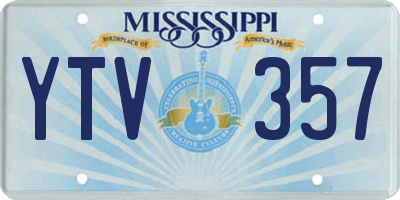 MS license plate YTV357