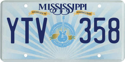 MS license plate YTV358
