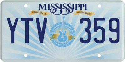 MS license plate YTV359