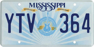 MS license plate YTV364