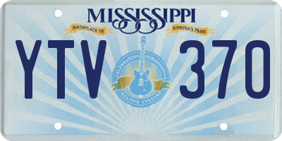 MS license plate YTV370