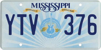 MS license plate YTV376
