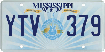 MS license plate YTV379