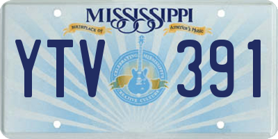 MS license plate YTV391