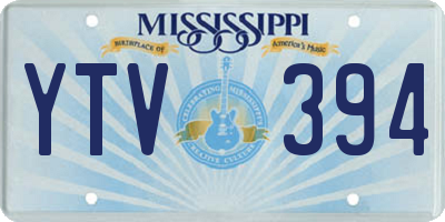 MS license plate YTV394