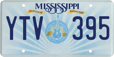 MS license plate YTV395