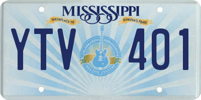 MS license plate YTV401
