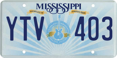 MS license plate YTV403