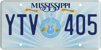 MS license plate YTV405