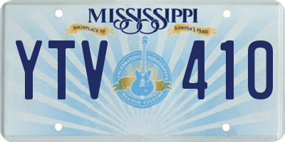 MS license plate YTV410