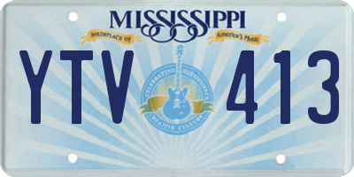 MS license plate YTV413
