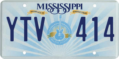 MS license plate YTV414