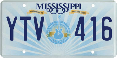 MS license plate YTV416