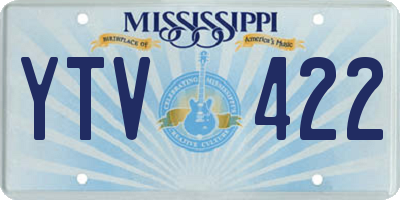 MS license plate YTV422