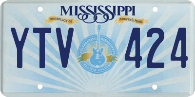 MS license plate YTV424