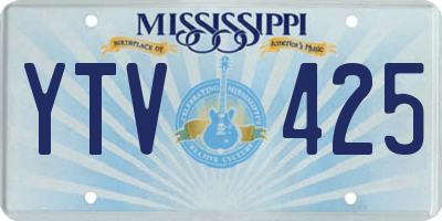 MS license plate YTV425