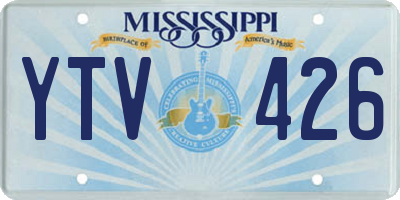 MS license plate YTV426