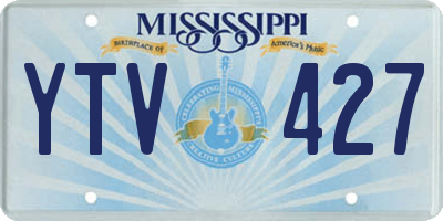 MS license plate YTV427
