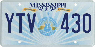 MS license plate YTV430