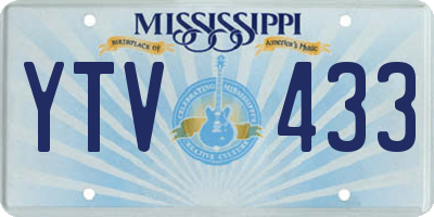 MS license plate YTV433