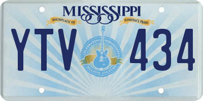 MS license plate YTV434