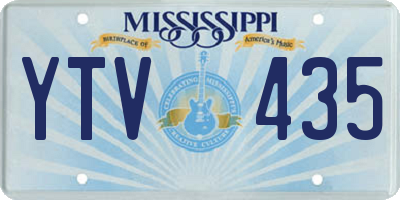 MS license plate YTV435
