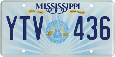 MS license plate YTV436