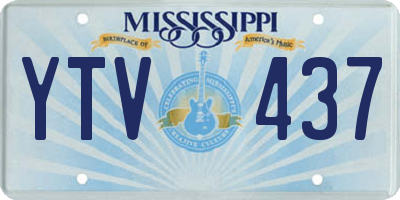 MS license plate YTV437