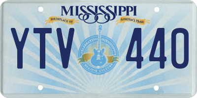MS license plate YTV440