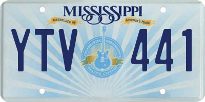 MS license plate YTV441