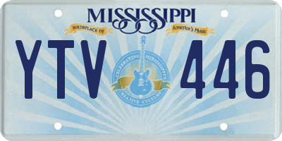 MS license plate YTV446