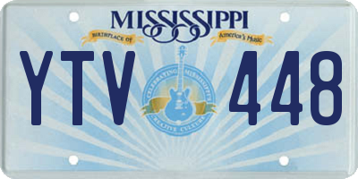 MS license plate YTV448