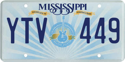 MS license plate YTV449
