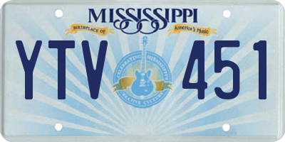 MS license plate YTV451